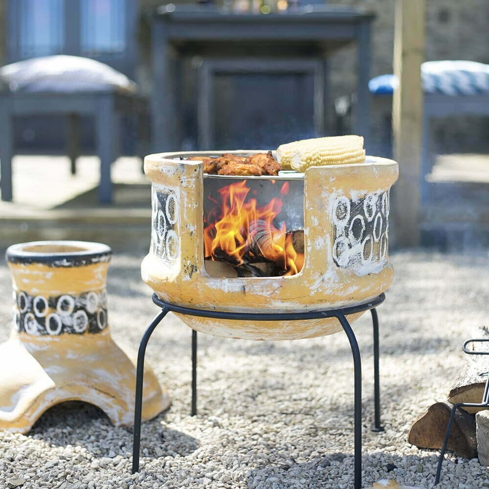 La Hacienda - Circles Small Chimenea with grill