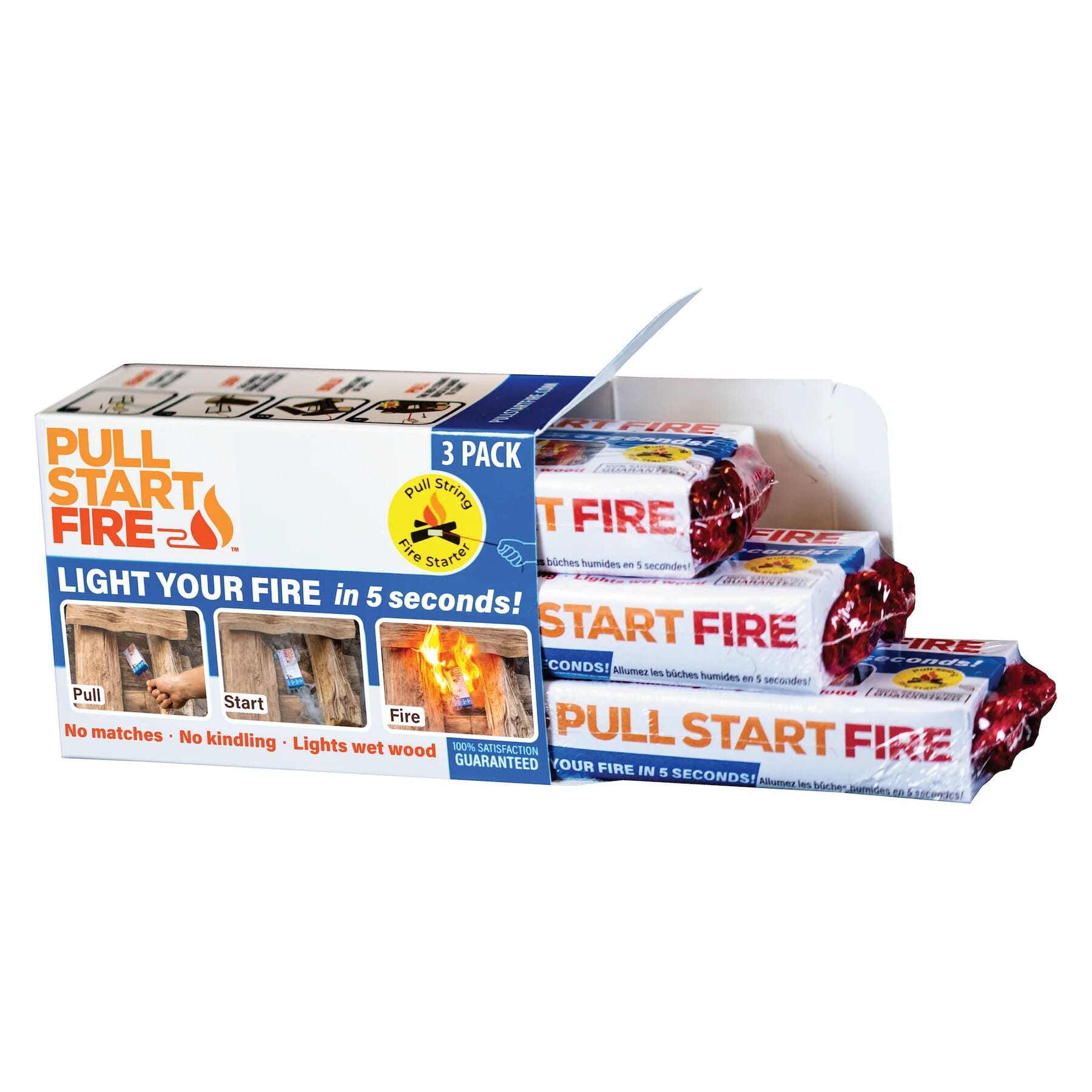 Pull Start Fire - 3 Pack