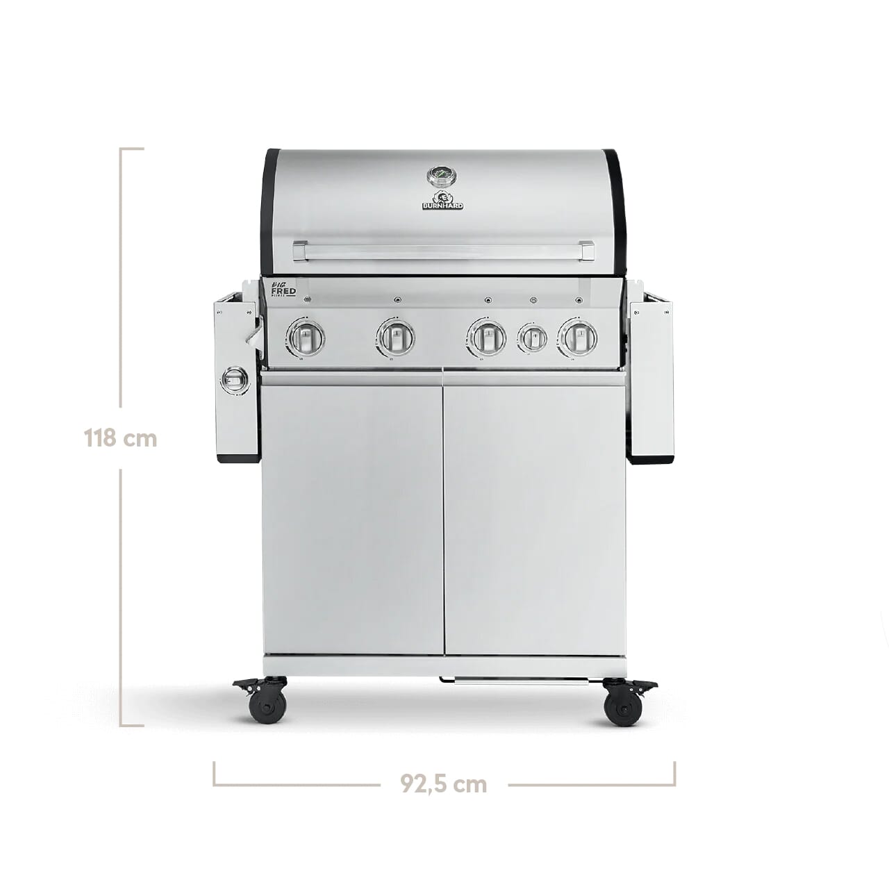 Burnhard Big FRED - 4-Burner Gas Grill Deluxe - Series 3 with