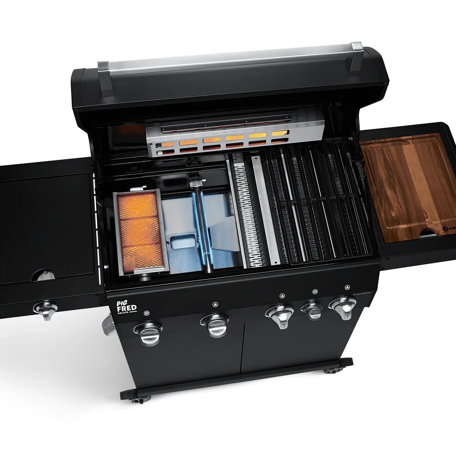 Burnhard Big FRED - 4-Burner Gas Grill Deluxe Black Edition - Series 3