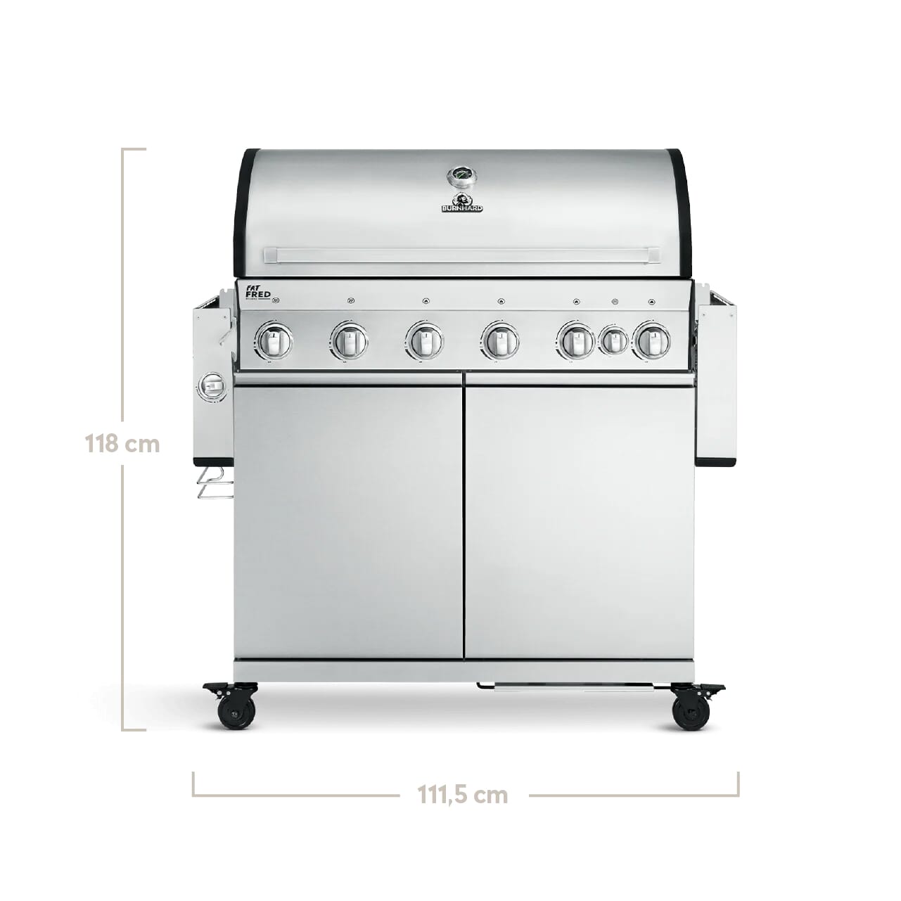 Burnhard Fat FRED - 6-Burner Gas Grill Deluxe - Series 3