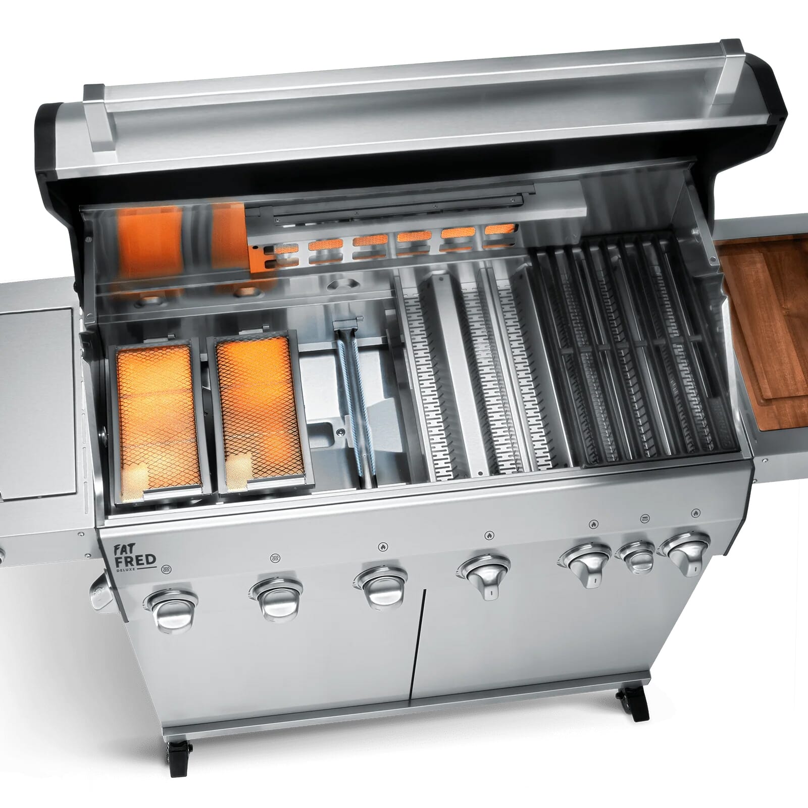 Burnhard Fat FRED - 6-Burner Gas Grill Deluxe - Series 3