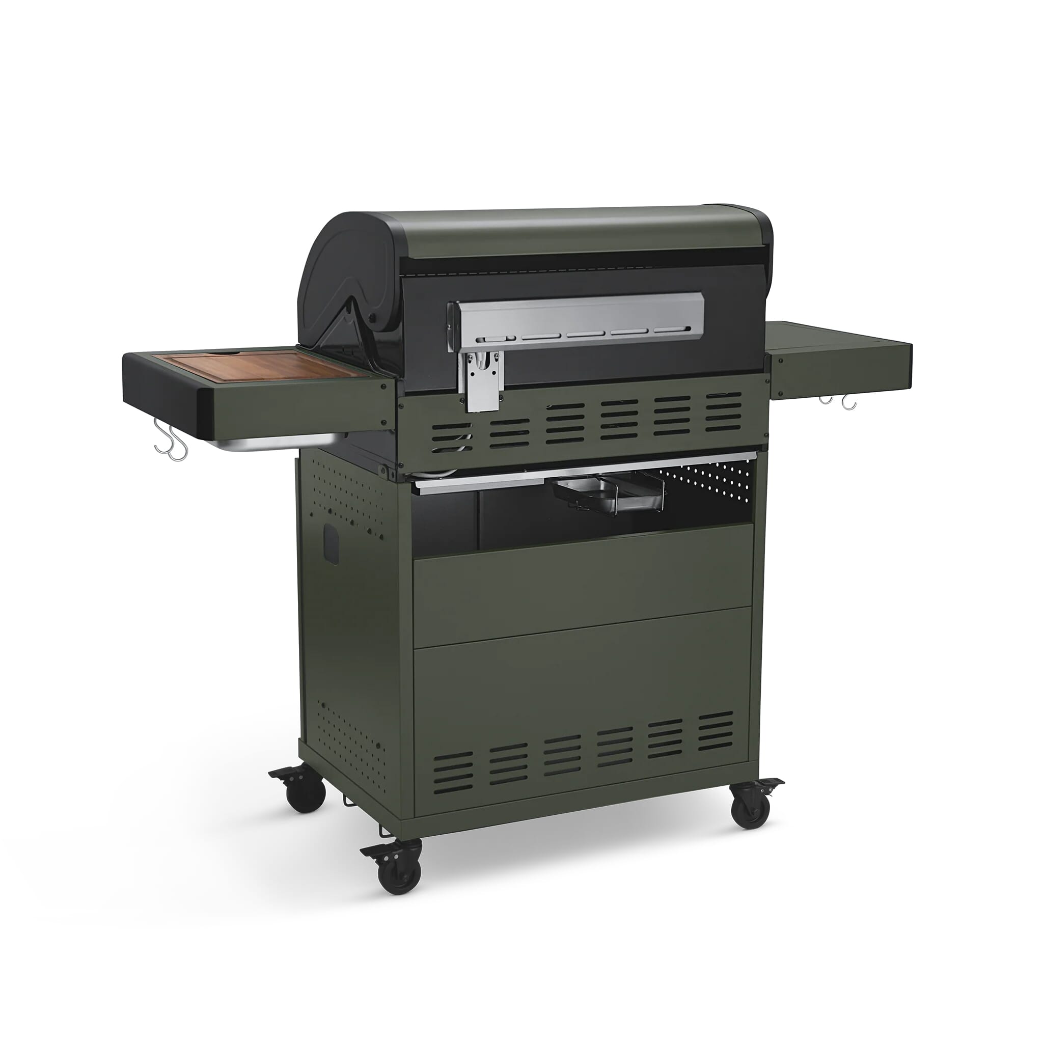 Burnhard Big FRED - Deluxe Gas Grill 4-Burner Green Edition - CastGrates
