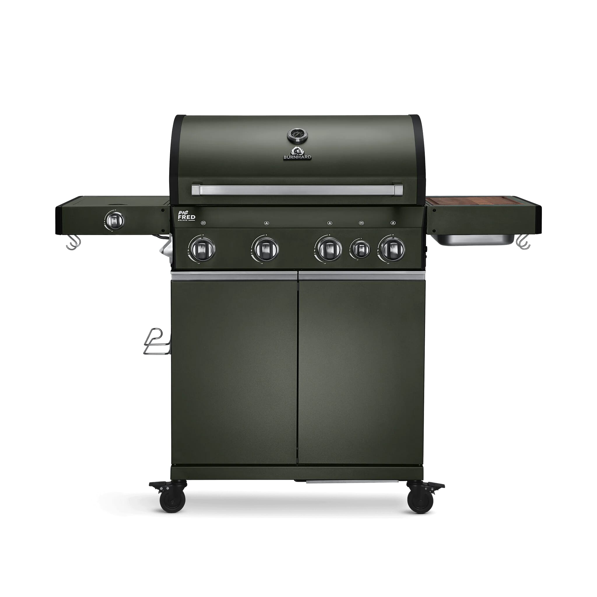 Burnhard Big FRED - Deluxe Gas Grill 4-Burner Green Edition - CastGrates