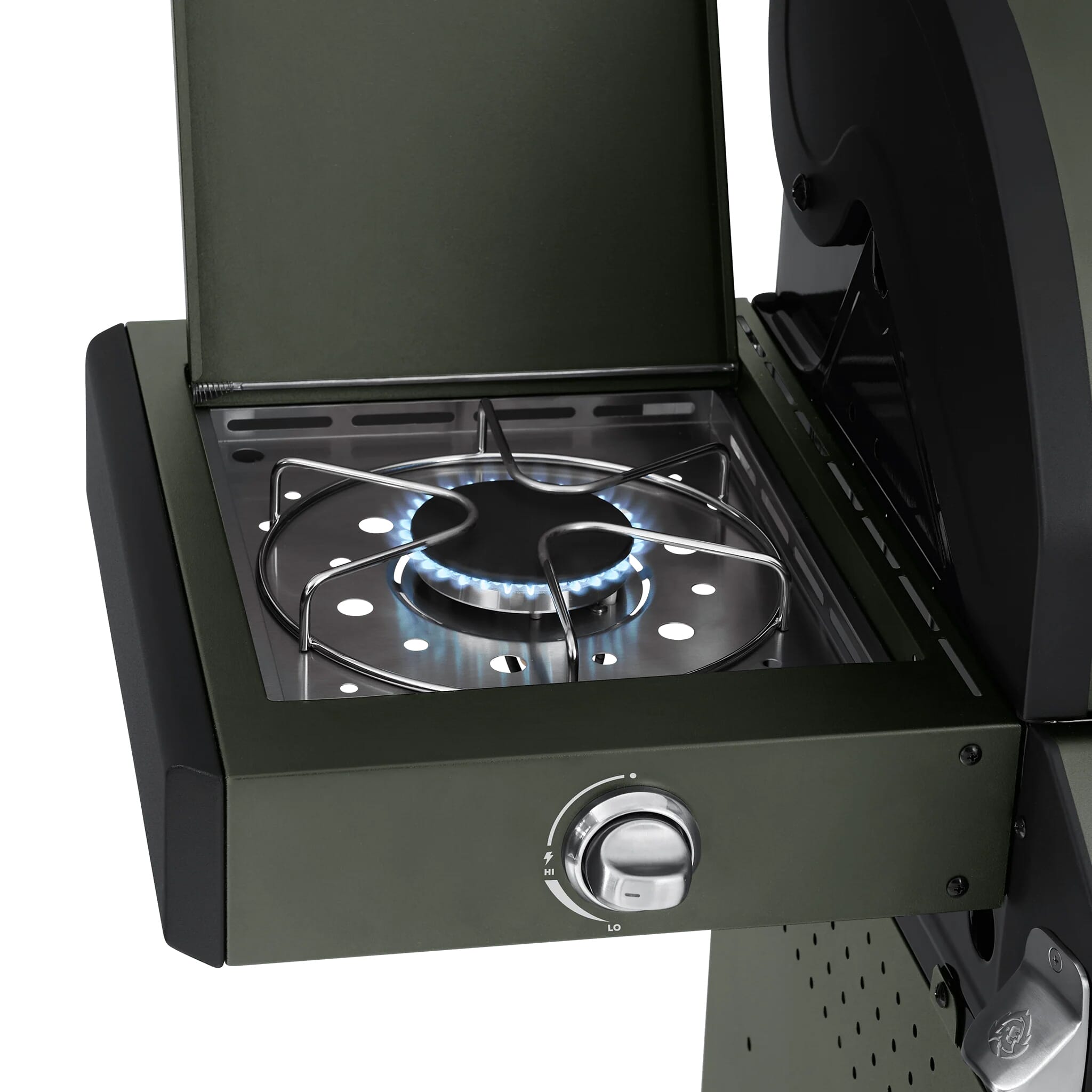 Burnhard Big FRED - Deluxe Gas Grill 4-Burner Green Edition - CastGrates