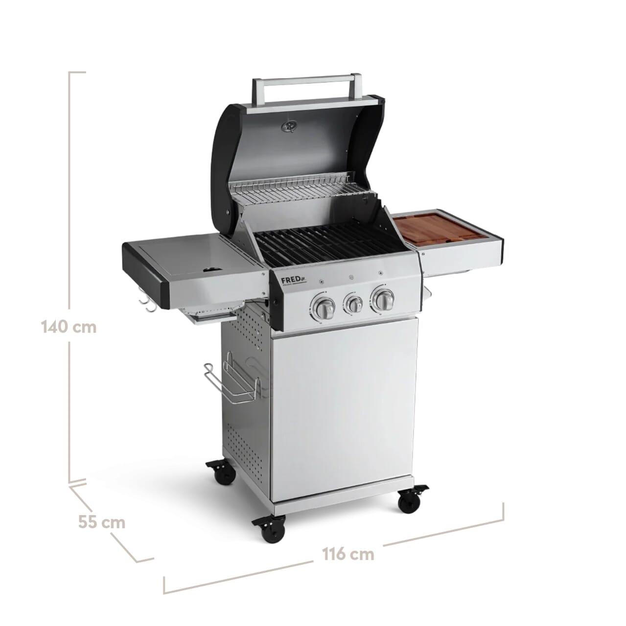 Burnhard FRED Jr. - 2-Burner Gas Grill Deluxe - Series 3