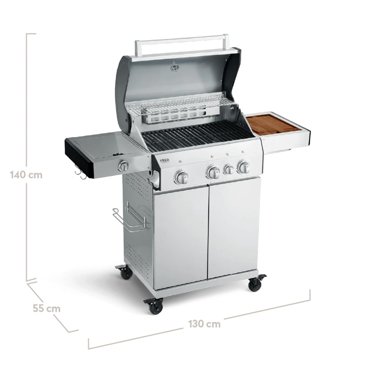 Burnhard FRED - 3-Burner Gas Grill Deluxe - Series 3