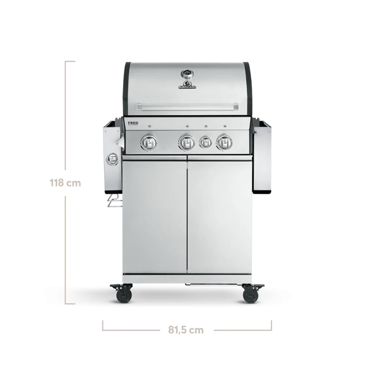 Burnhard FRED - 3-Burner Gas Grill Deluxe - Series 3