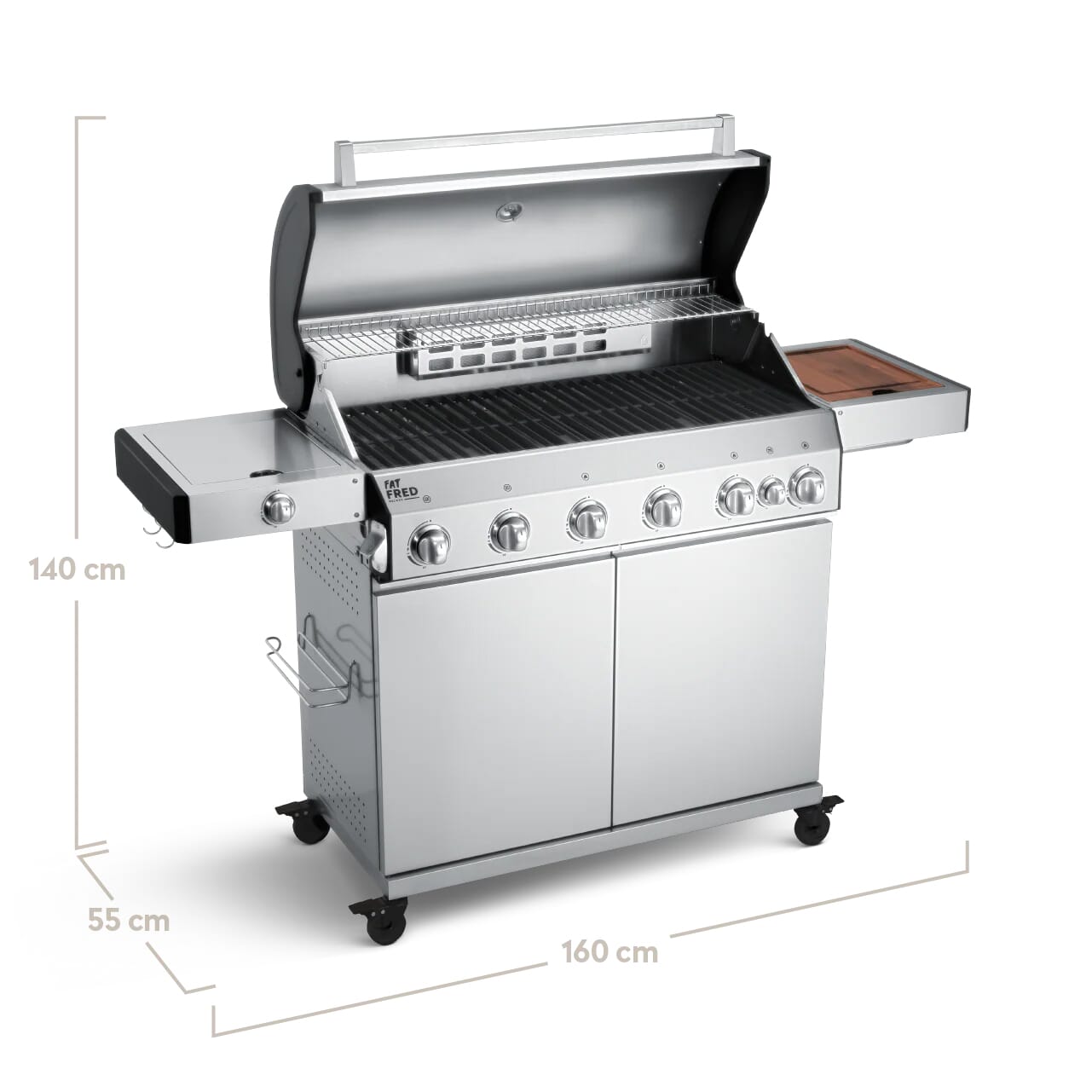 Burnhard Fat FRED - 6-Burner Gas Grill Deluxe - Series 3