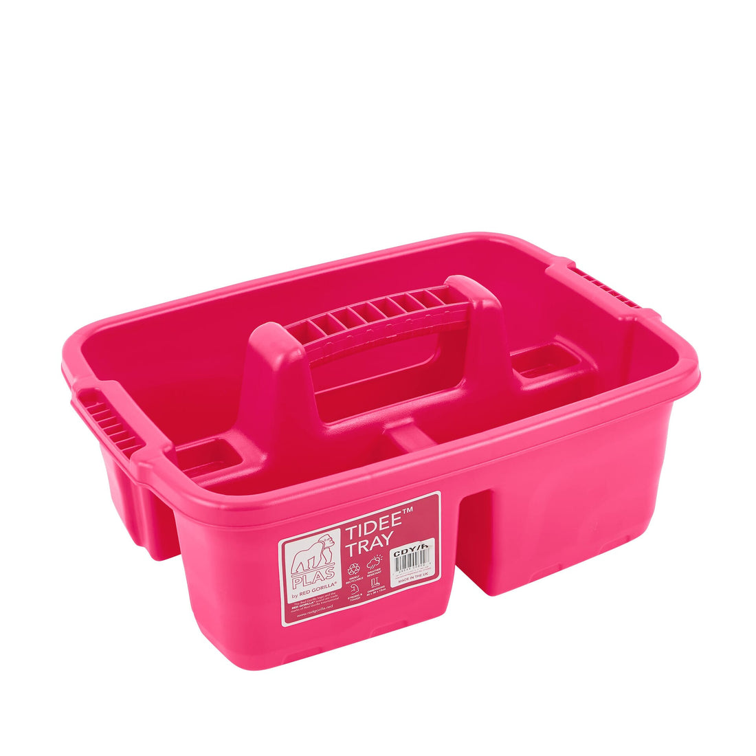 Red Gorilla - Plastic Tote Tray - Tidee Tray Pink ehdxb