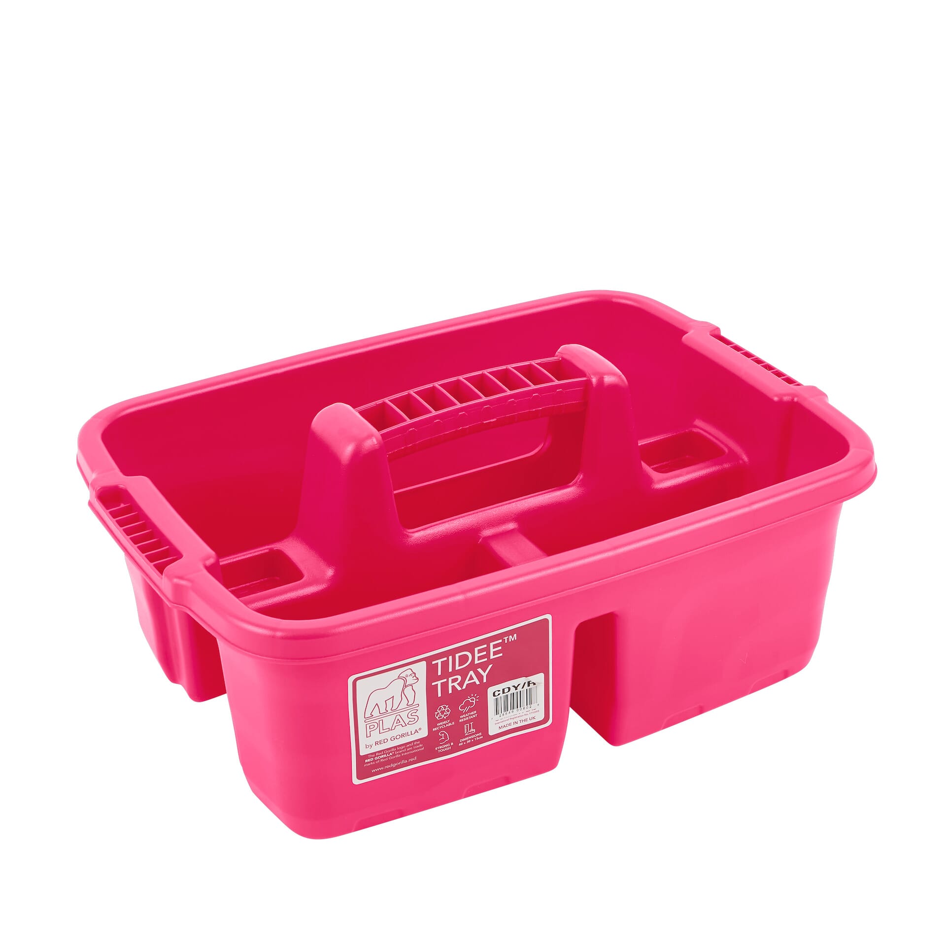 Red Gorilla - Plastic Tote Tray - Tidee Tray Pink ehdxb