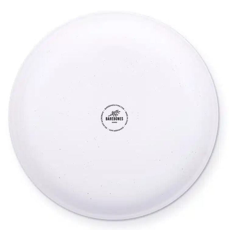 BareBones - Rolled Enamelware Plate - Soft White
