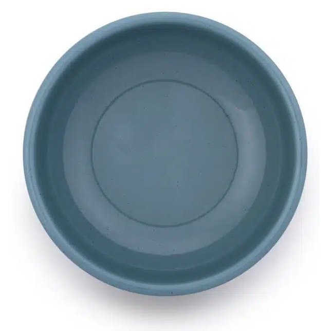 BareBones - Rolled Enamelware Bowl - Smoky Blue