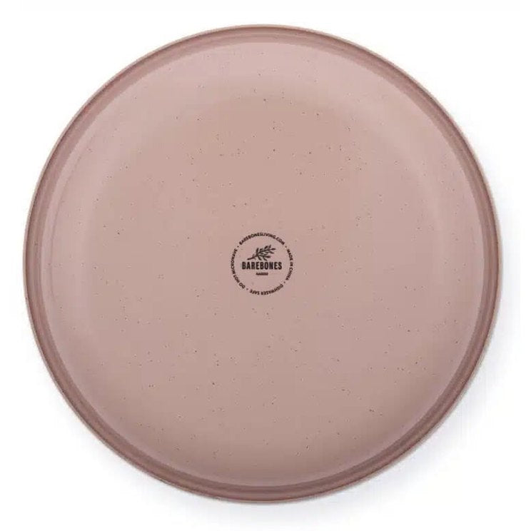 BareBones - Rolled Enamelware Plate - Dusty Rose