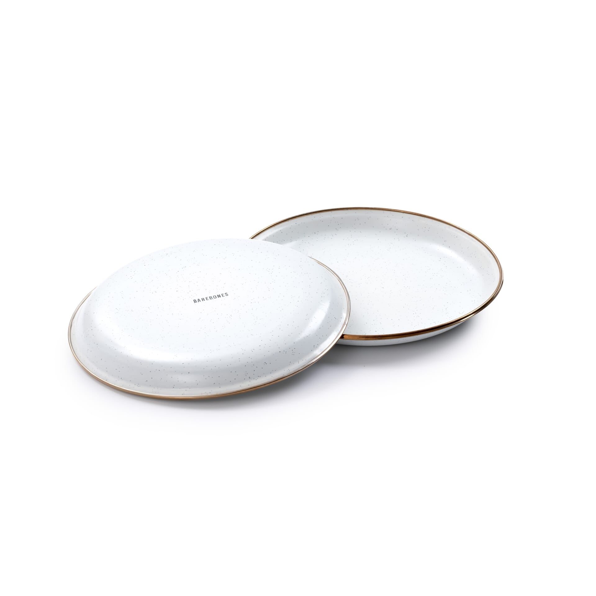 BareBones - Enamel Salad Plate Eggshell - set of 2 -DISCONTINUED