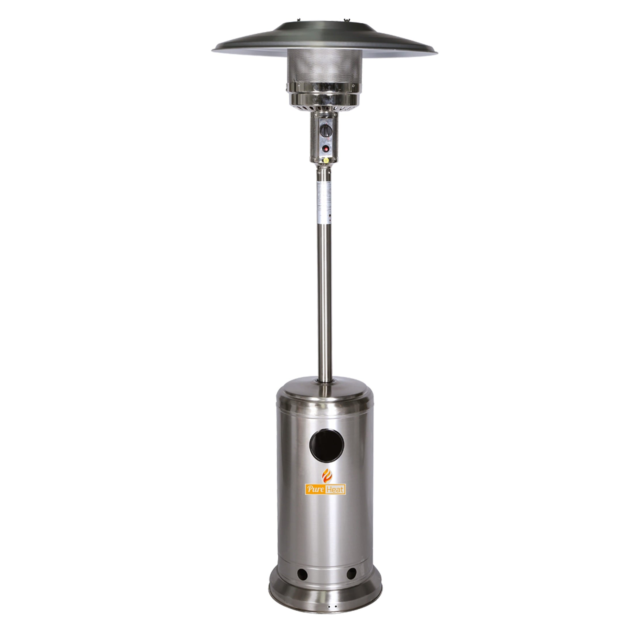 PureHeat Mushroom Style Gas Patio Heater In Stainless Steel ehdxb