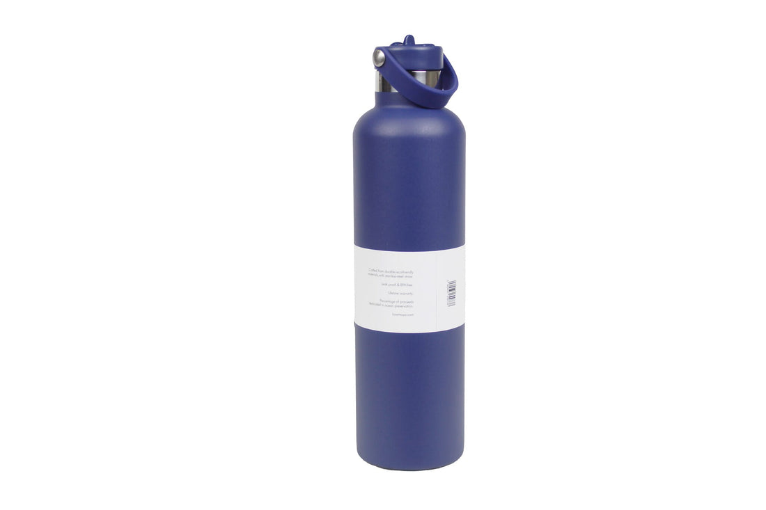 Moya "Coral Reef" 1l Insulated Sustainable Water Bottle Navy