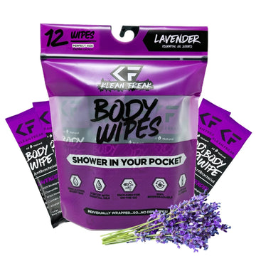 Klean Freak - Body Wipes - Dozen Pack - Lavender
