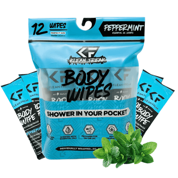 Klean Freak - Body Wipes - Dozen Pack - Peppermint
