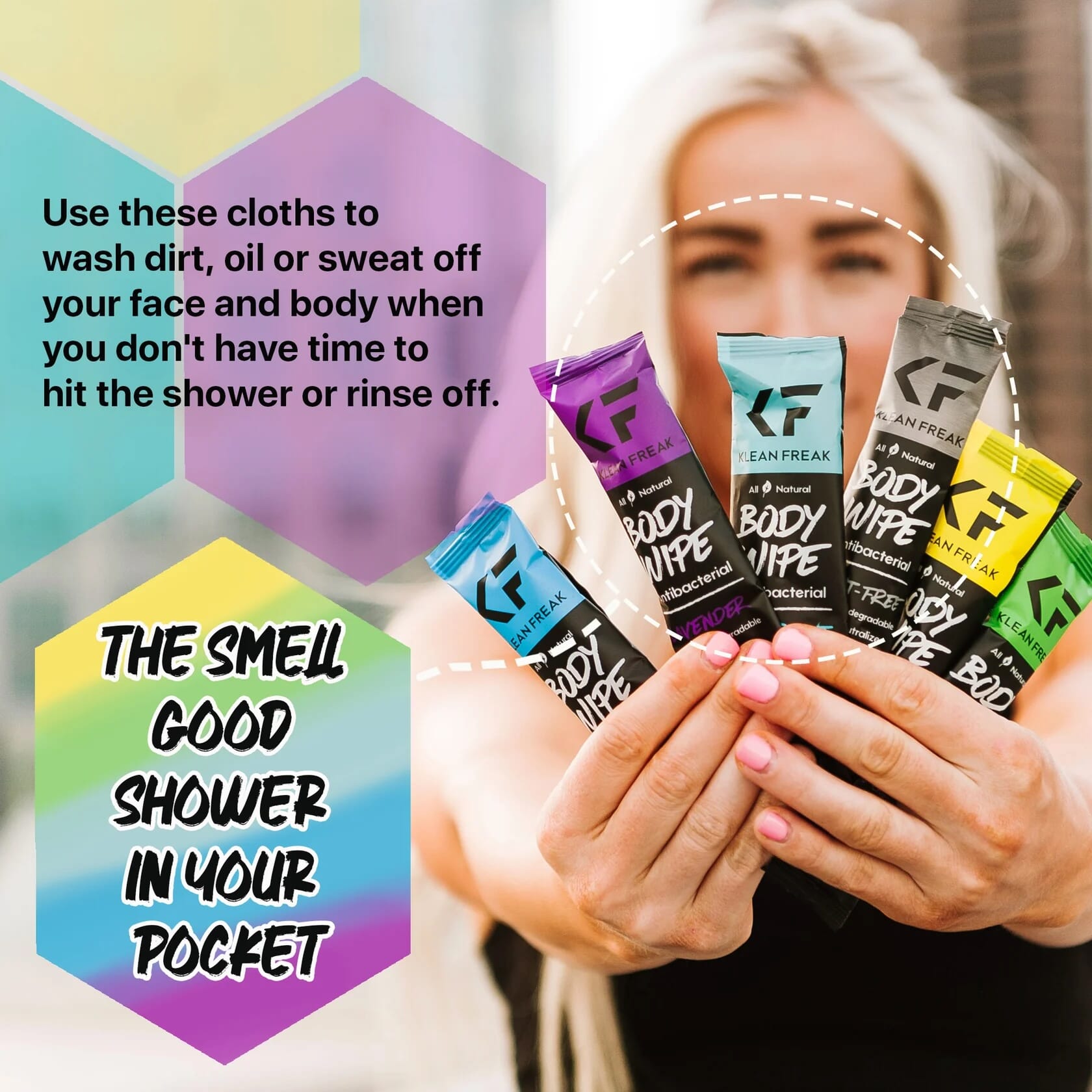 Klean Freak - Body Wipes - Dozen Pack - Tea Tree