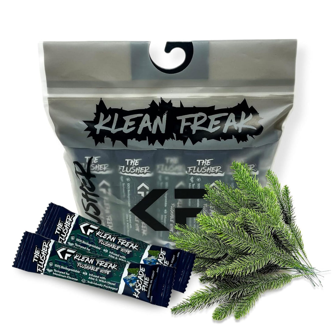 Klean Freak - The Flusher wipes - 20 Pack - Kascade Pine ehdxb