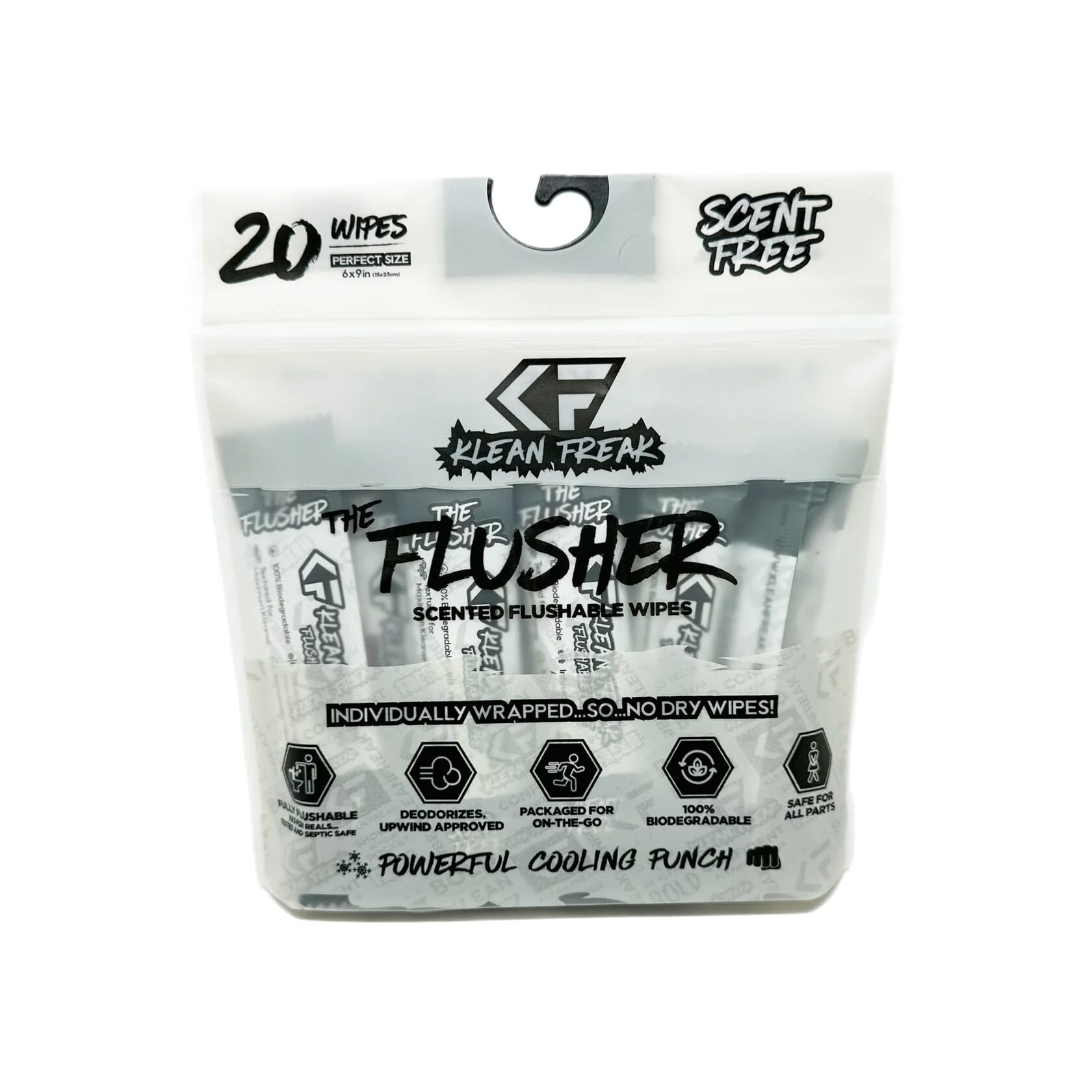 KLEAN FREAK - The Flusher 20 Pack - Scent Free