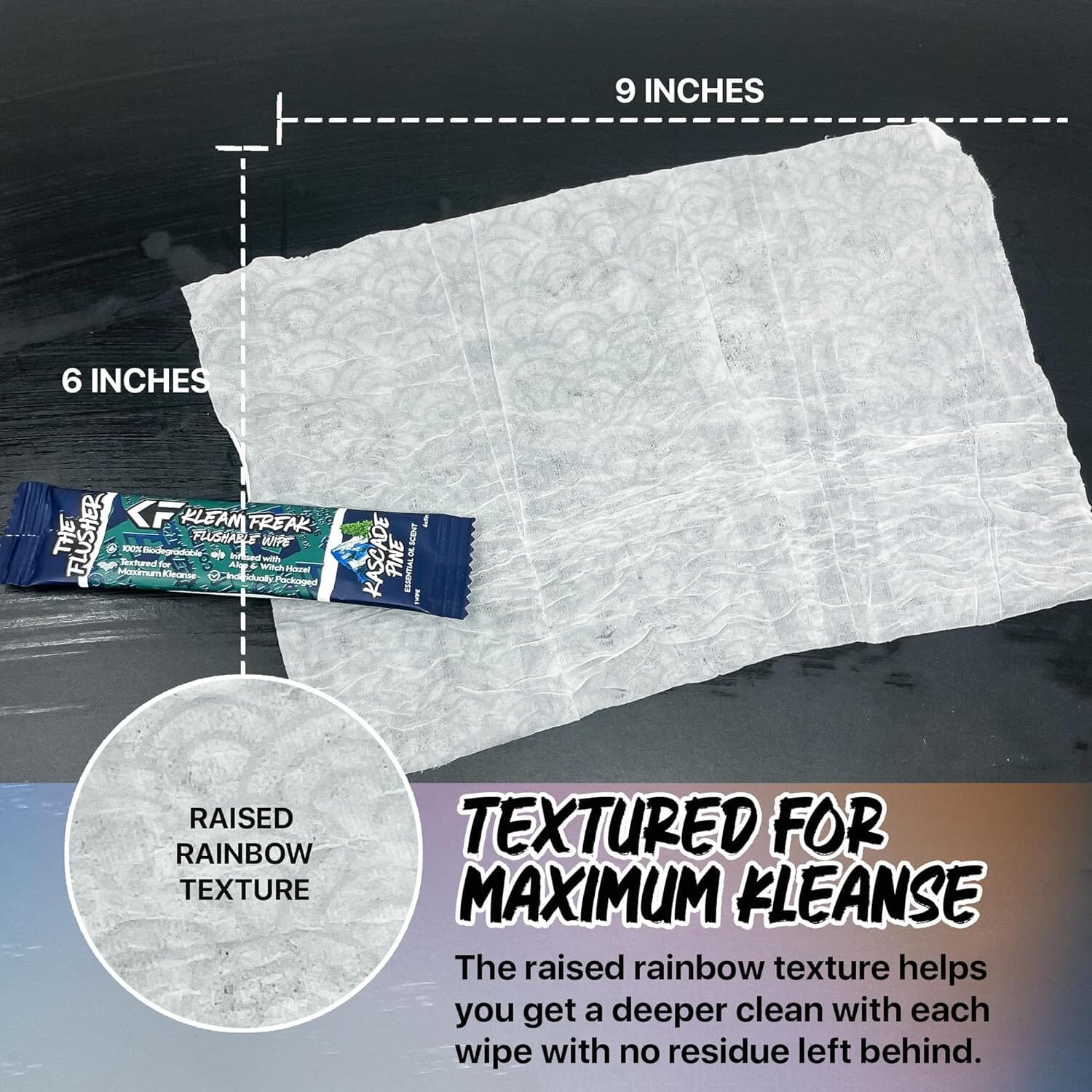 Klean Freak - The Flusher wipes - Single Sachet - Spearmint Rush