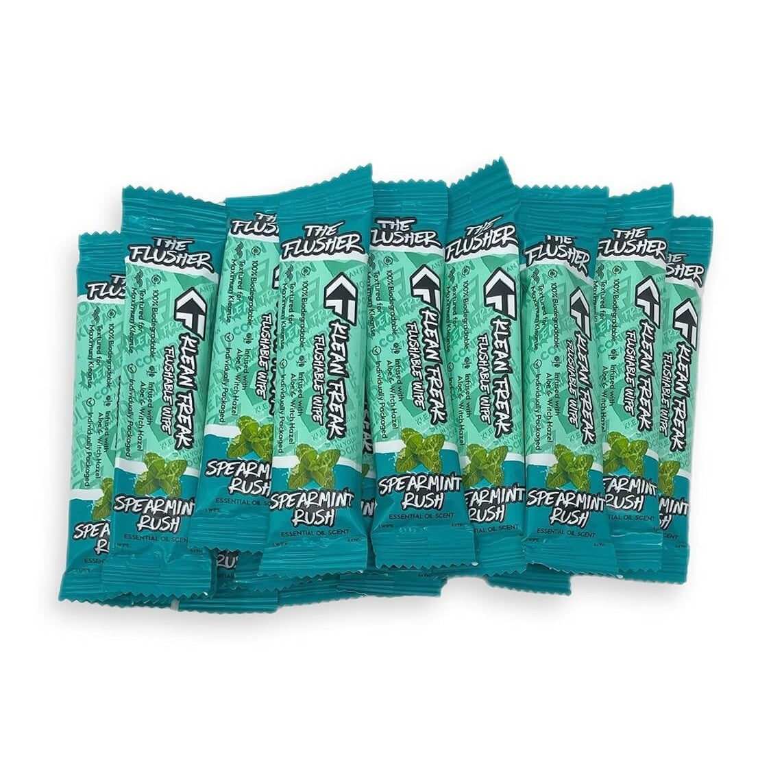 Klean Freak - The Flusher wipes - Single Sachet - Spearmint Rush