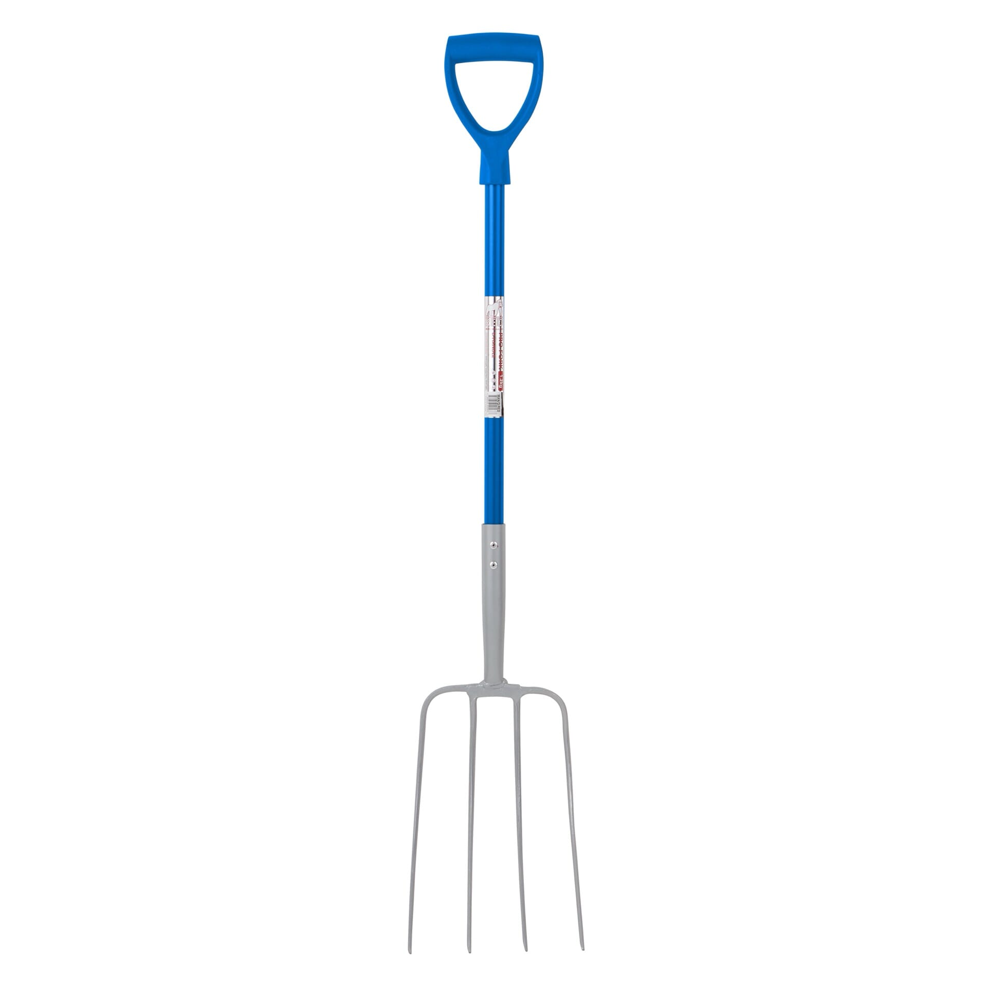 Red Gorilla - 4 Prong Manure Fork D Handle - Blue d Handle ehdxb
