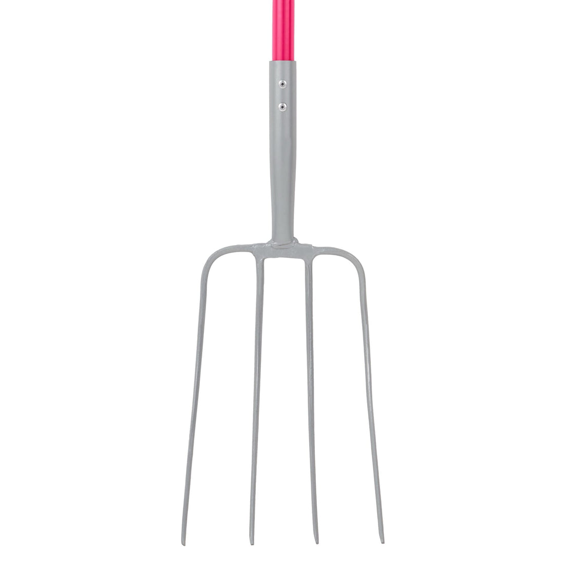 4 Prong Manure Fork D Handle - Pink (D Handle)
