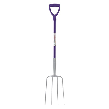 Red Gorilla - 4 Prong Manure Fork D Handle - Purple d Handle ehdxb