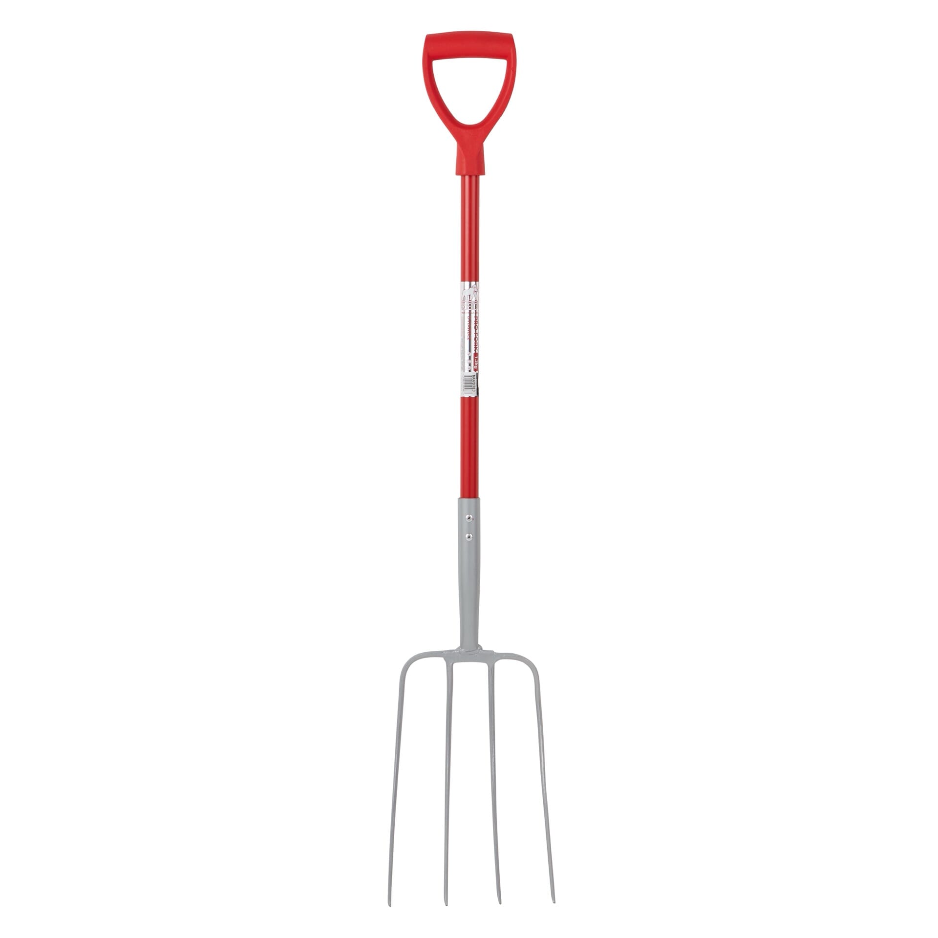 Red Gorilla - 4 Prong Manure Fork D Handle - Red d Handle ehdxb