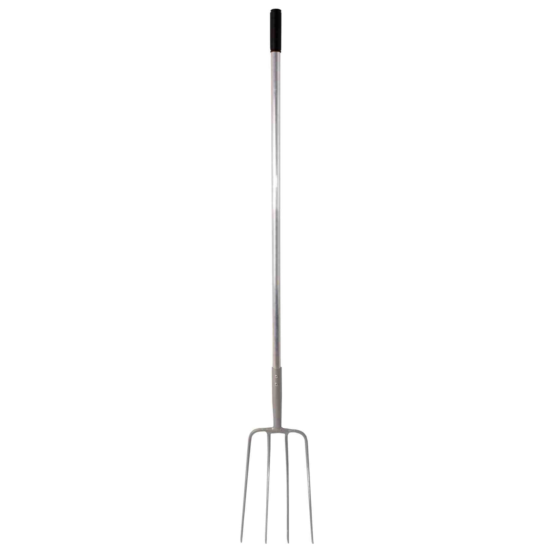 Red Gorilla - 4 Prong Manure Fork Pro Fork - Black Straight Handle ehdxb