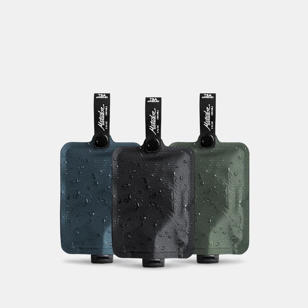 Matador - LatPak Toiletry Bottle (3-Pack) - Multi 2: Charcoal, Garnet, Arctic White