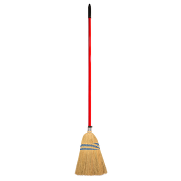 Red Gorilla - Corn Brooms - Standard new 120cm Handle Red ehdxb