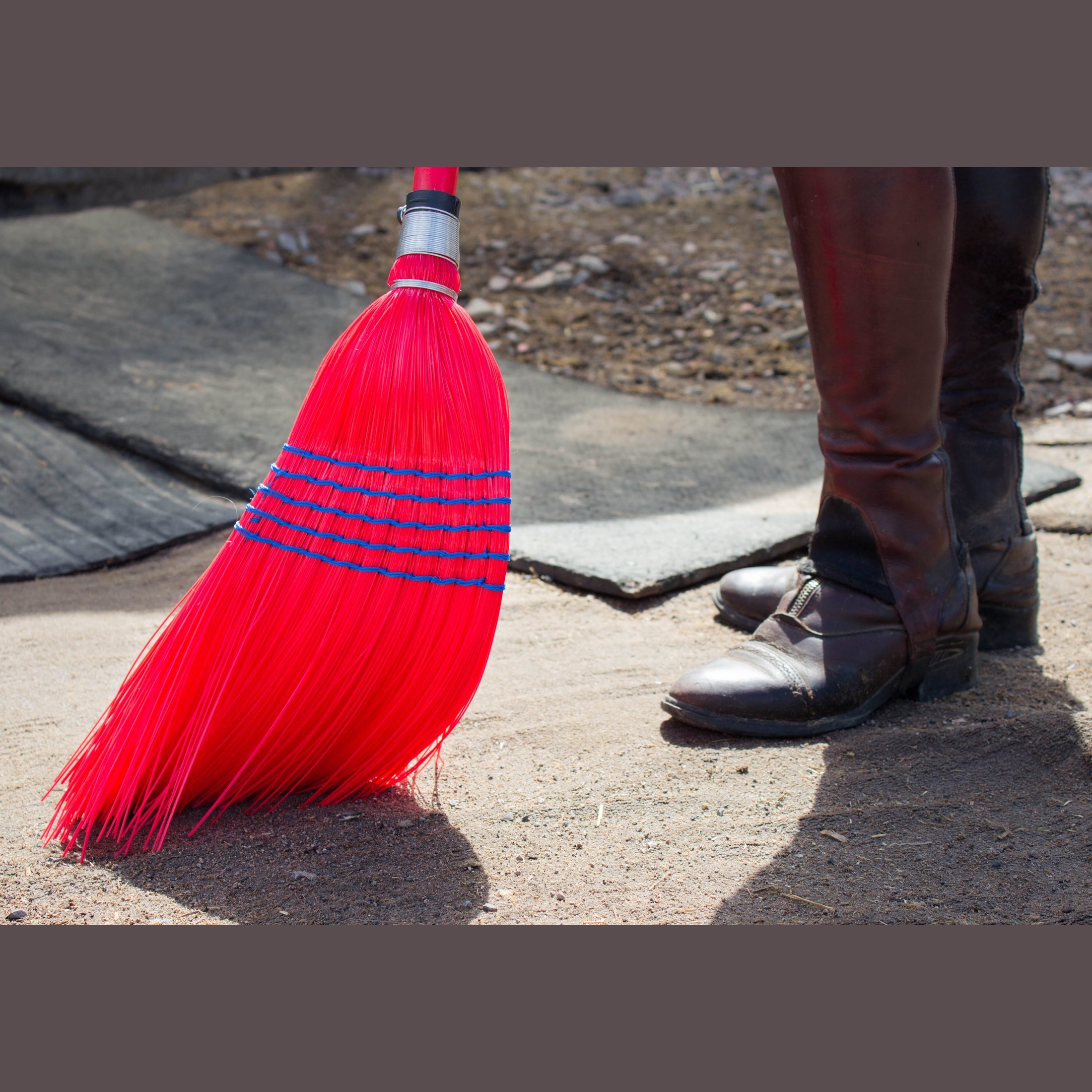 Red Gorilla - Deluxe Brooms - Deluxe Corn broom Standard Red ehdxb