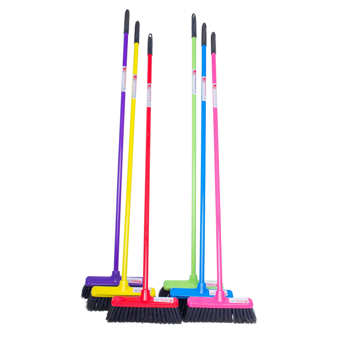 30cm broom head and handle -Yellow