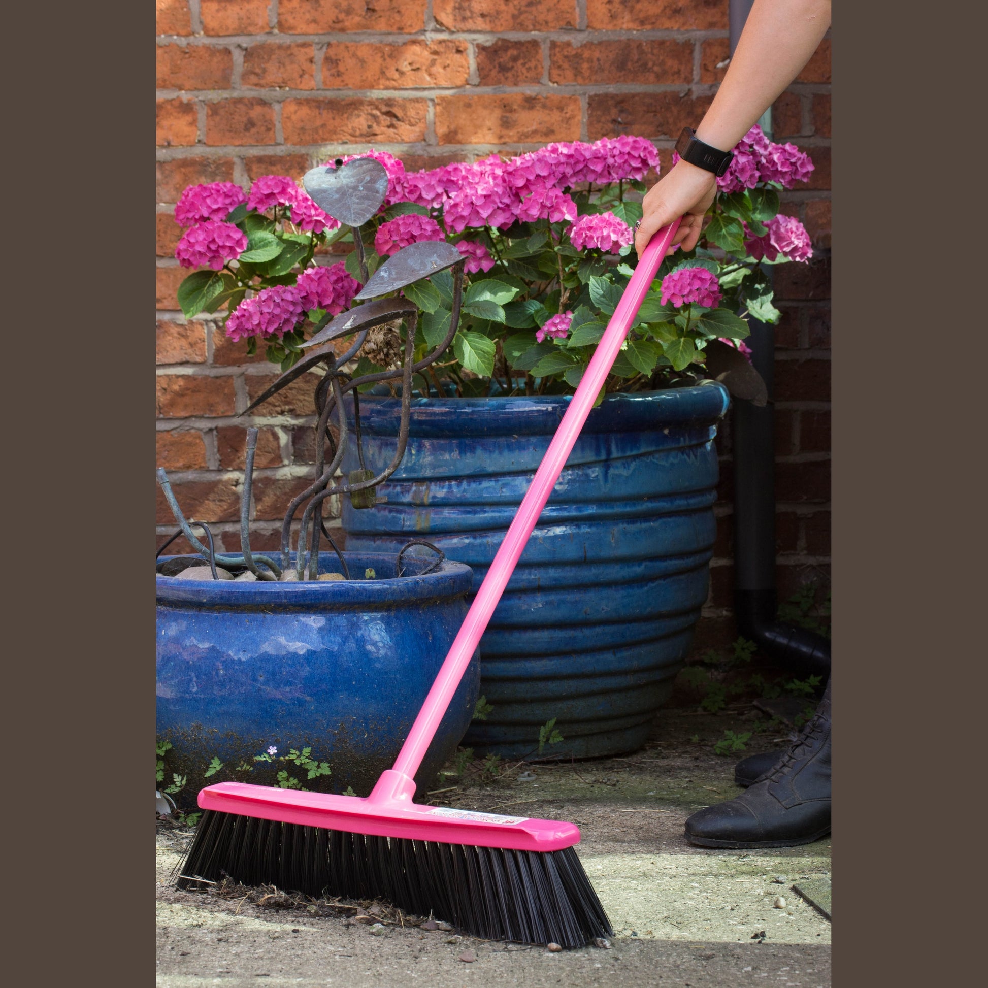 Red Gorilla - 50cm broom head and Handle Pink ehdxb