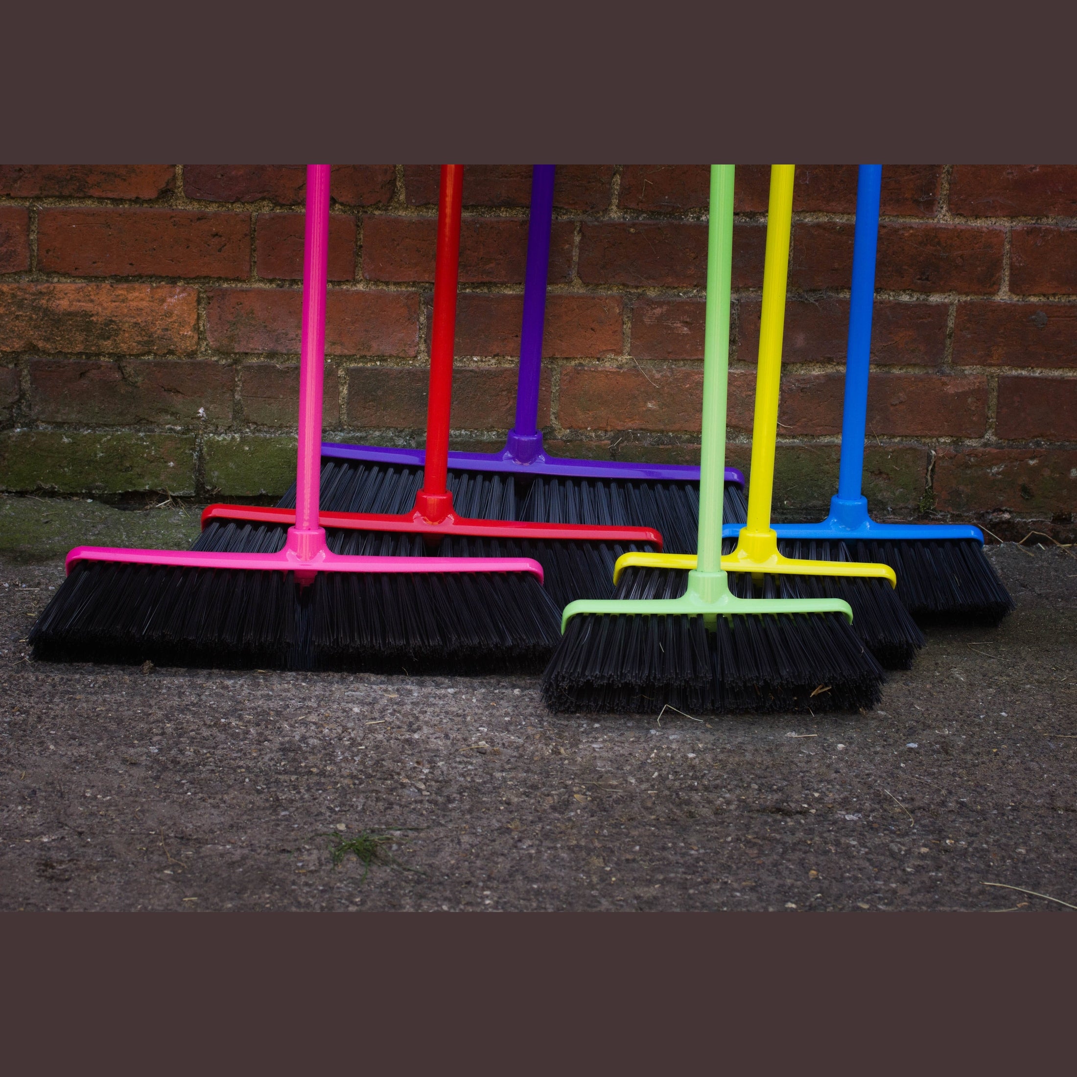 Red Gorilla - 50cm Gorilla Broom - 50cm broom head and Handle Purple ehdxb