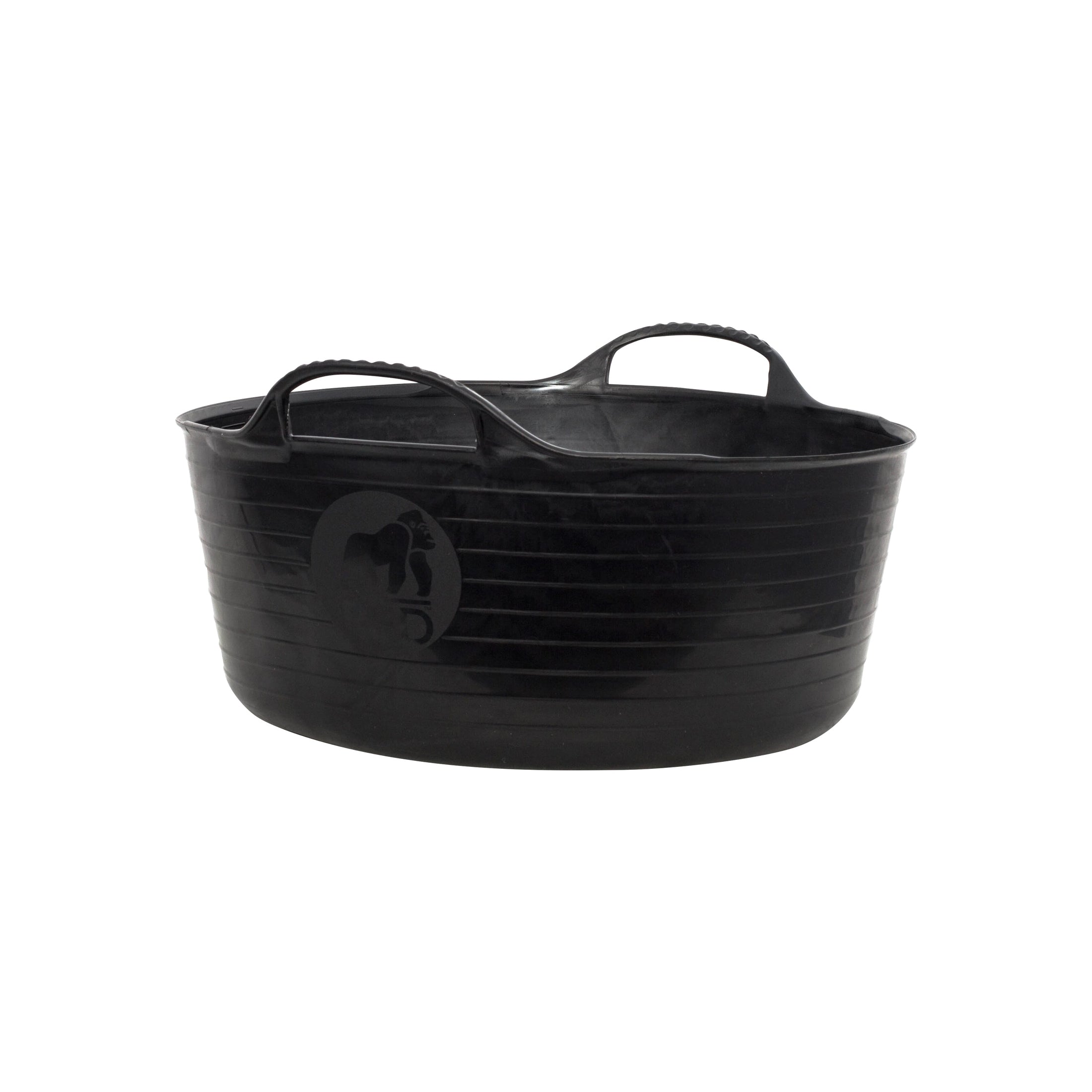 Gorilla Tubs & Recycled Black Tubs - Small Shallow 15L -Black