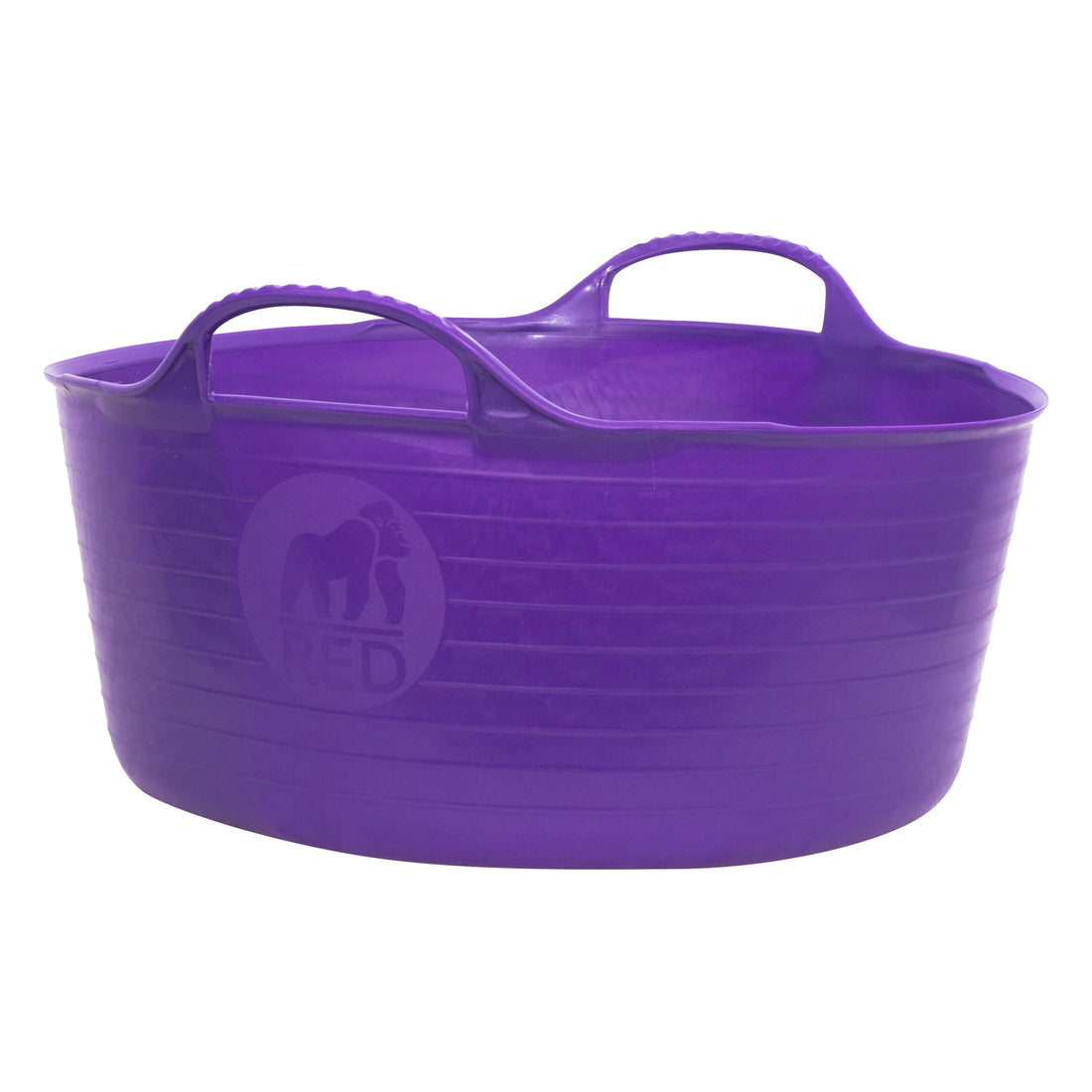 Gorilla Tubs & Recycled Black Tubs - Small Shallow 15L- Purple