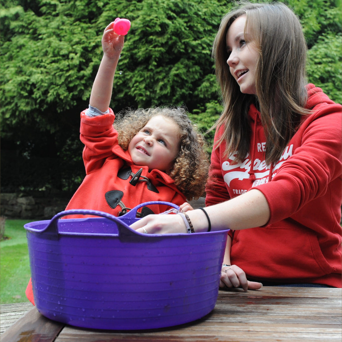 Gorilla Tubs & Recycled Black Tubs - Small Shallow 15L- Purple