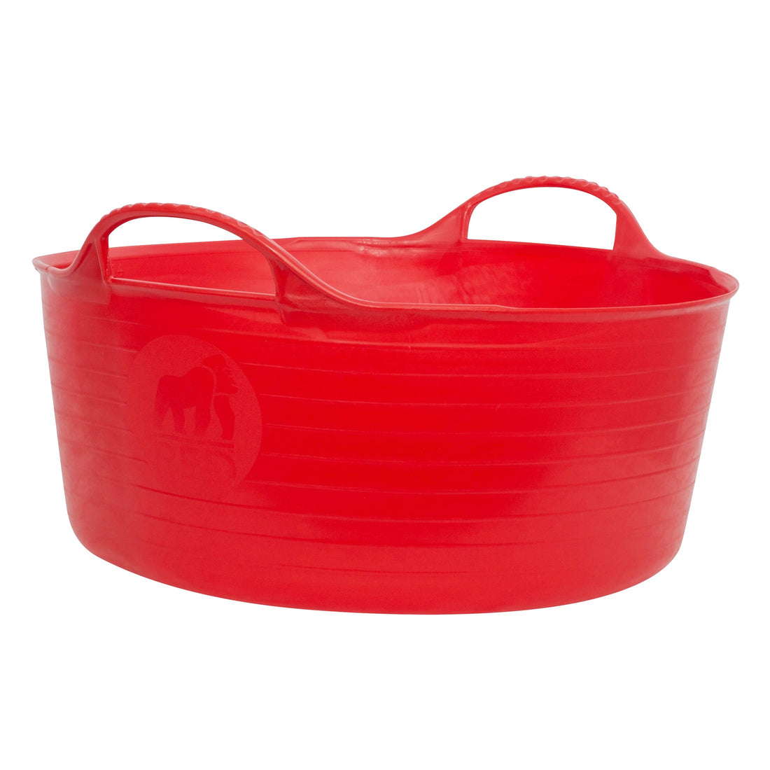 Gorilla Tubs & Recycled Black Tubs - Small Shallow 15L -Red