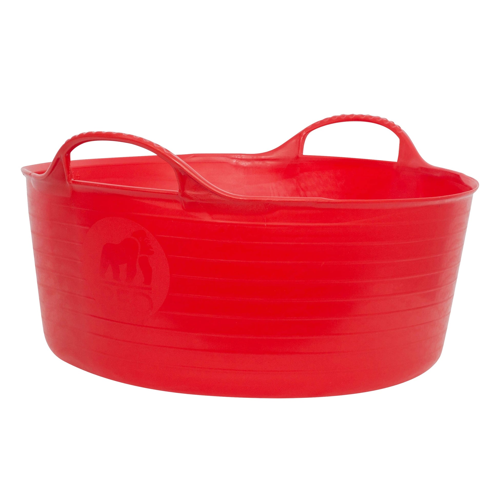 Gorilla Tubs & Recycled Black Tubs - Small Shallow 15L -Red