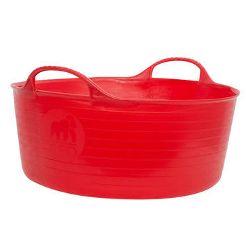 Gorilla Tubs & Recycled Black Tubs - Small Shallow 15L -Red