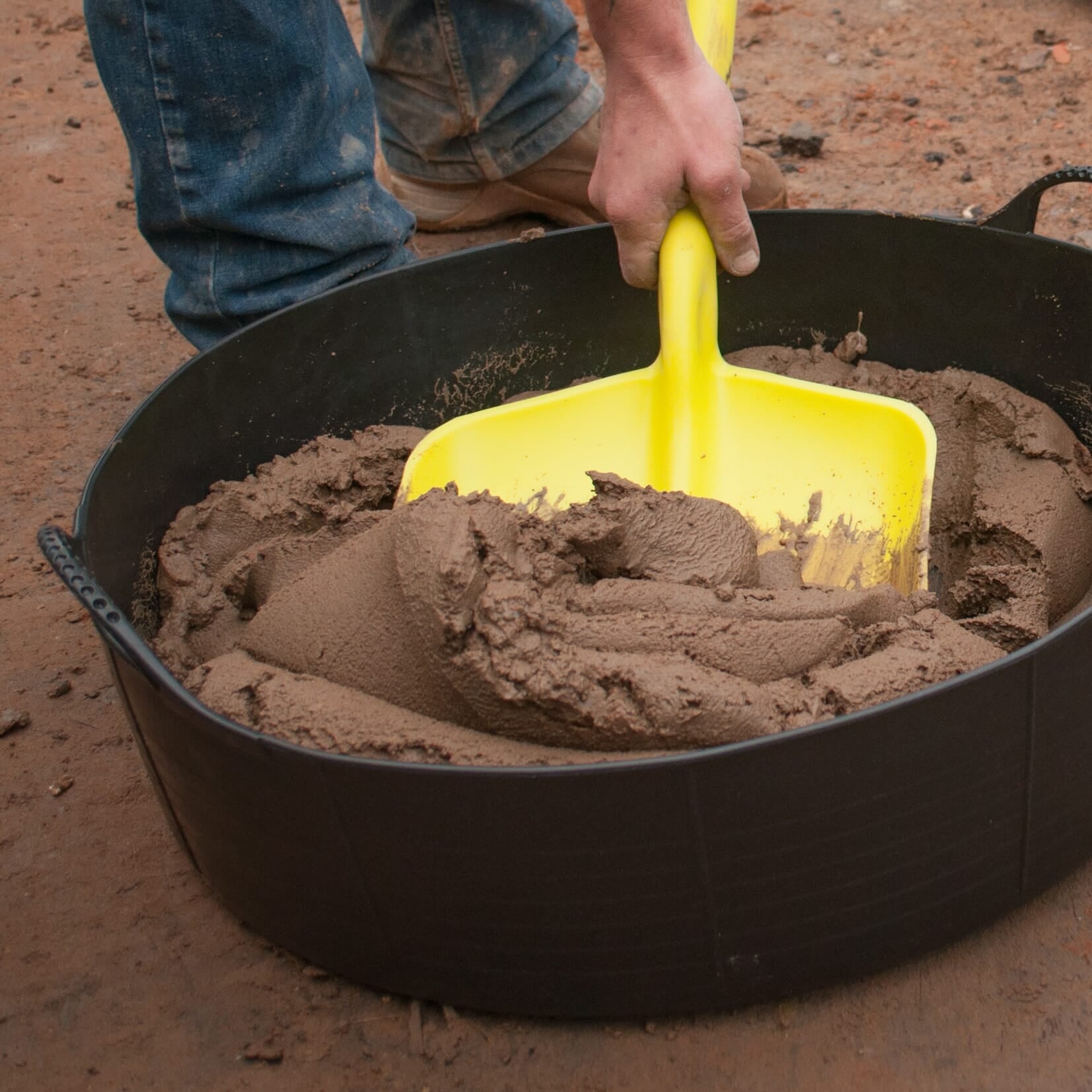 Tubs & Recycled Black Tubs - Large Shallow 35L Black