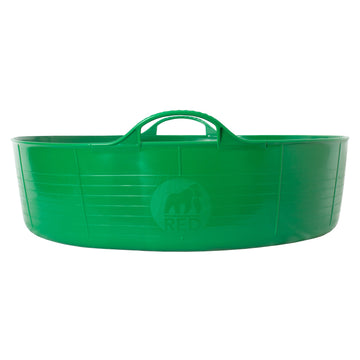 Gorilla Tubs & Recycled Black Tubs - Large Shallow 35L- Green