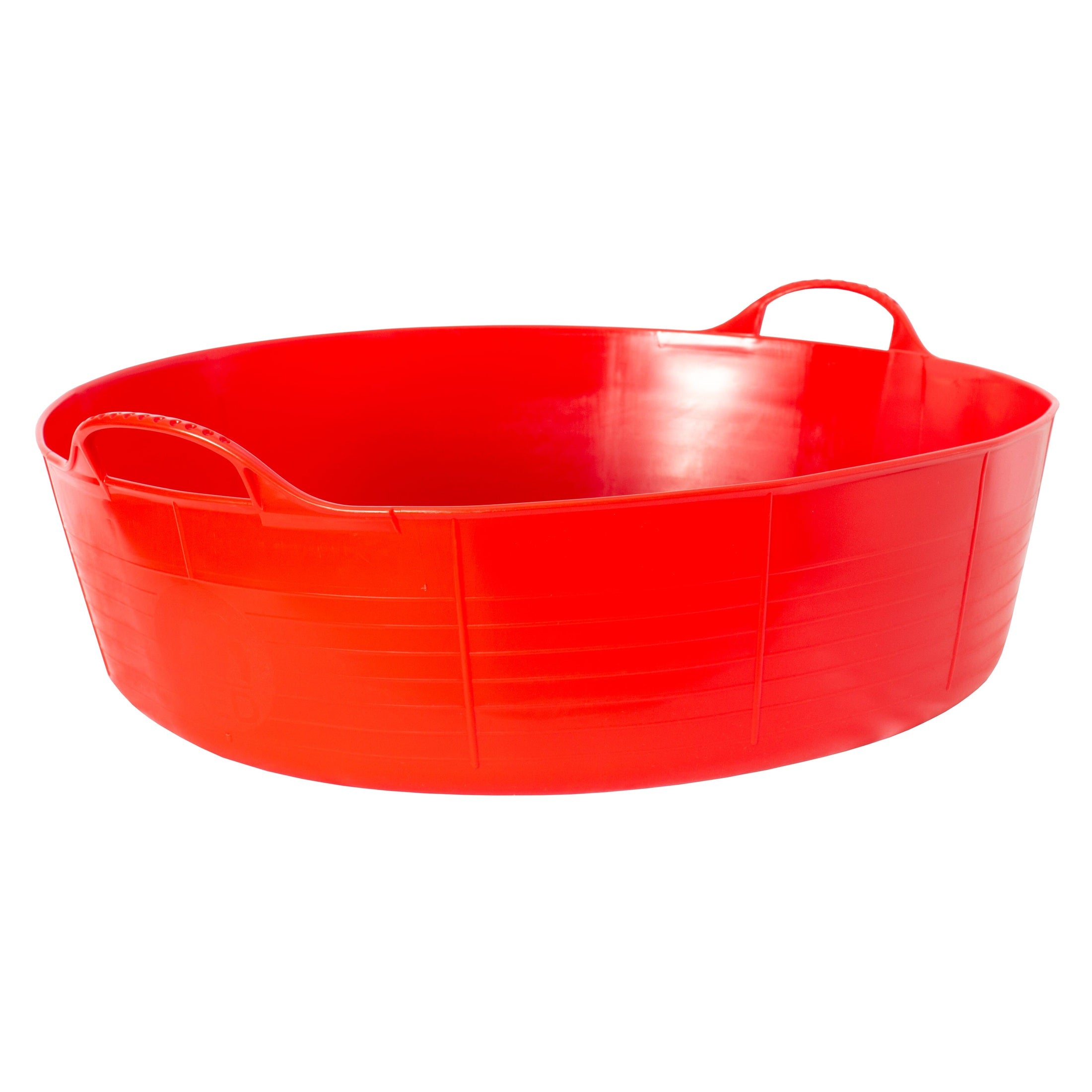 Tubs & Recycled Black Tubs - Large Shallow 35L Red
