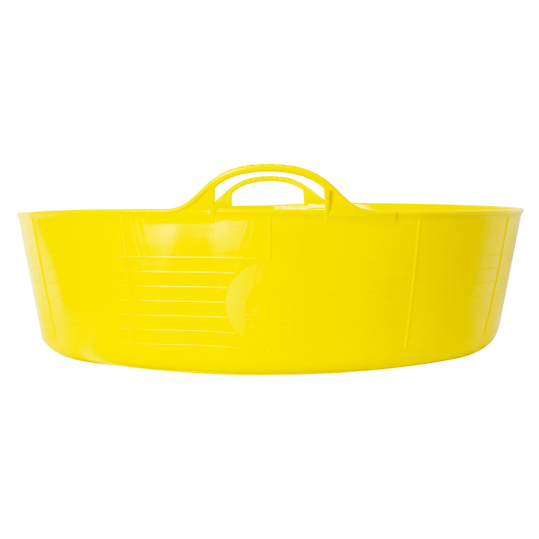 Gorilla Tubs & Recycled Black Tubs - Large Shallow 35L -Yellow