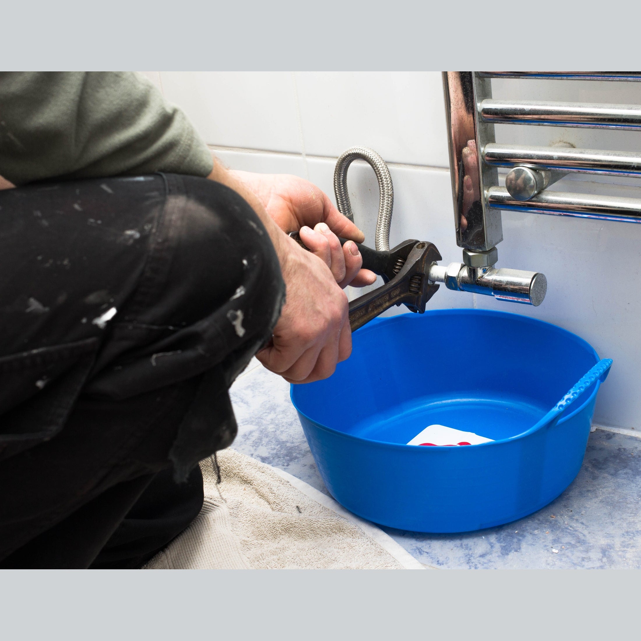 Gorilla Tubs & Recycled Black Tubs - Mini Shallow 5L -Blue